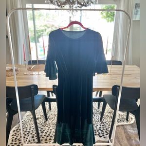 Velvet midi dress